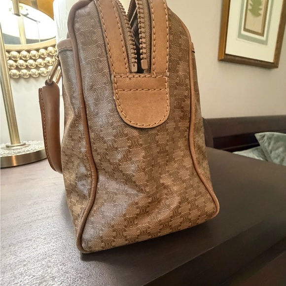 Celine Tan Monogram Satchel - Picture 6 of 8